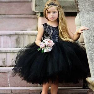 COPY - Black net dress for 18 to 24 month baby girl